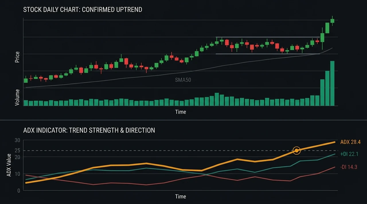 ADX Indicator: How Swing Traders Use Trend Strength to Filter Setups